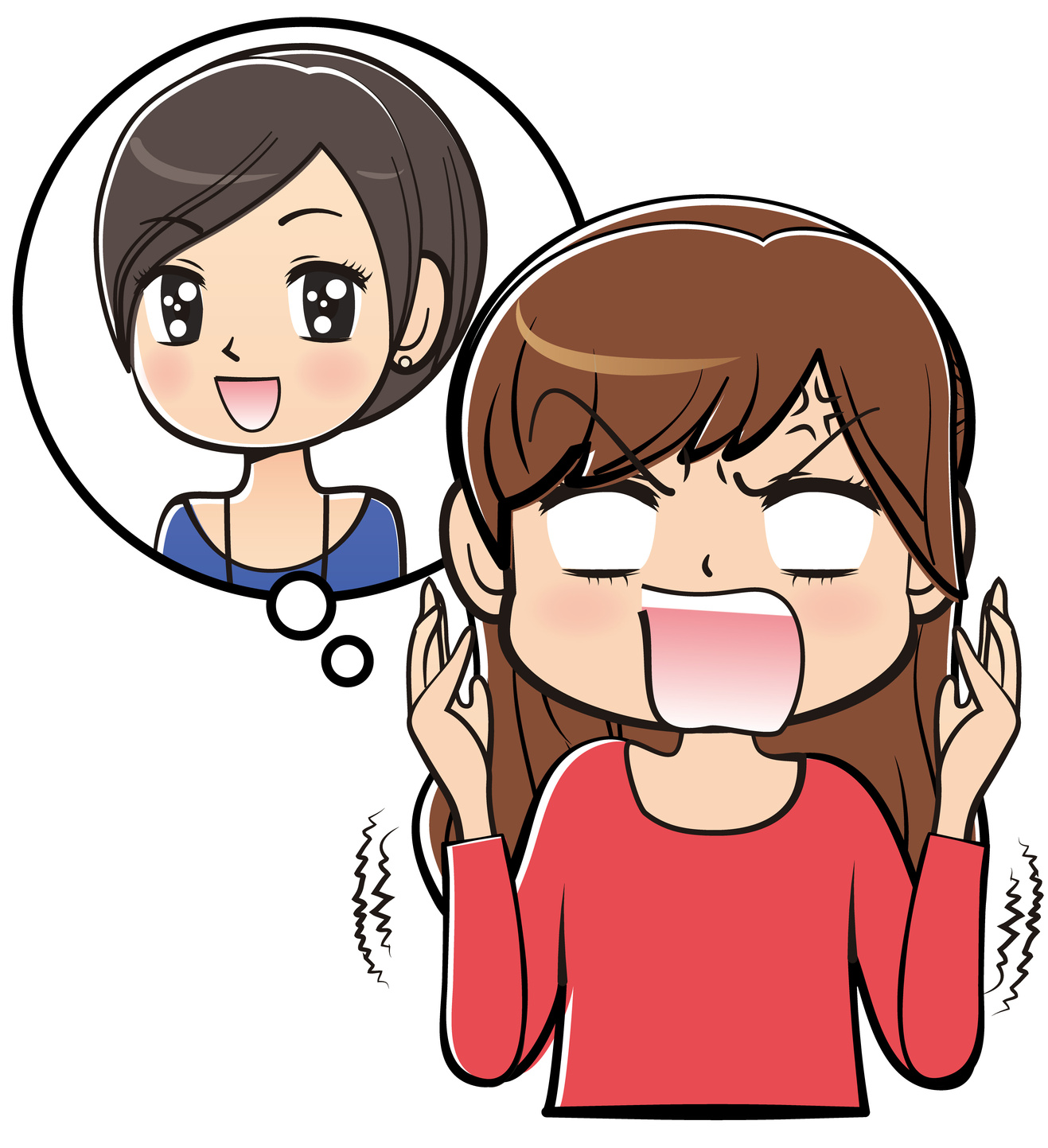 苛立つ女